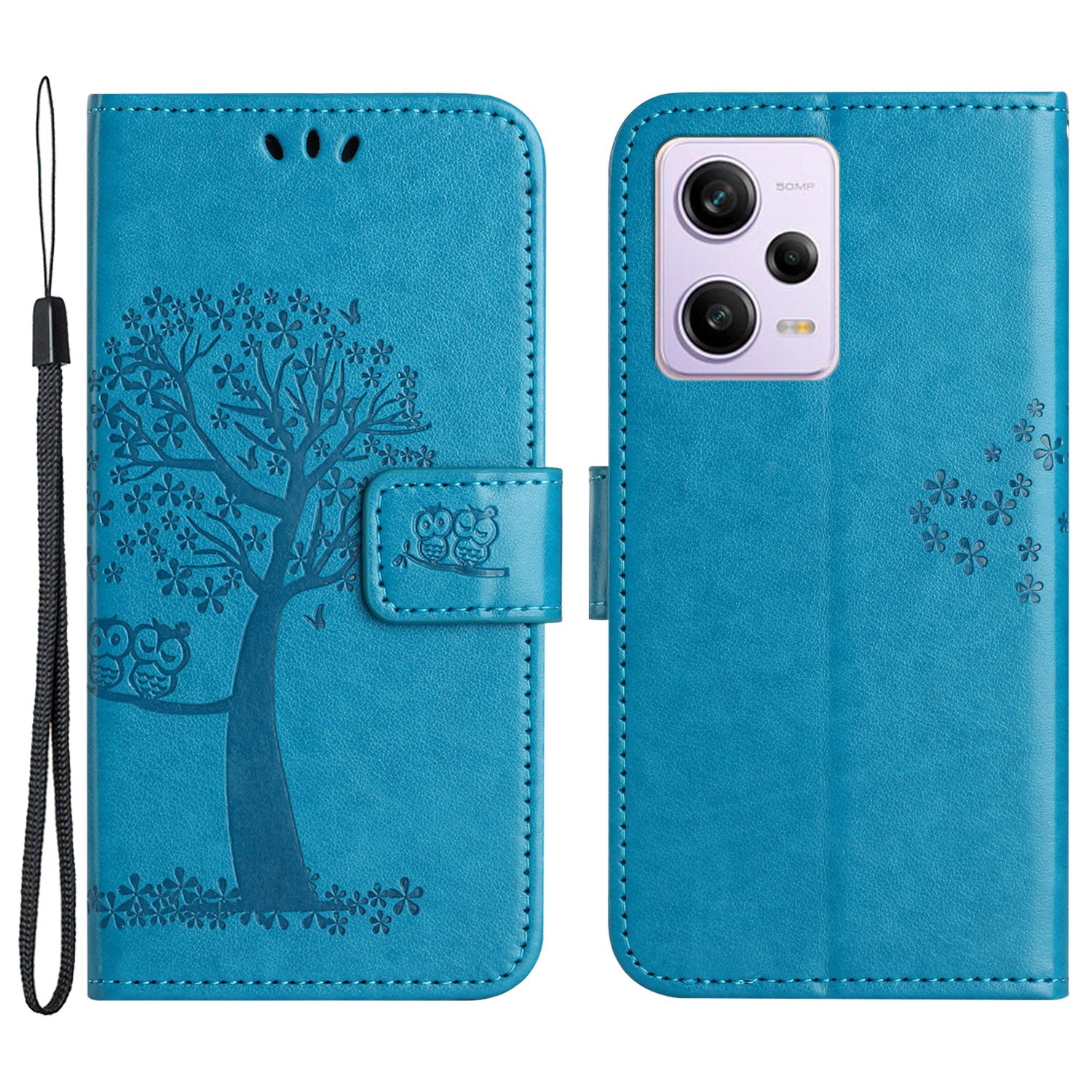 Anti-drop Phone Case For Xiaomi Redmi Note 12 5G (Global) (India) (China) Poco X5 5G PU Leather Protective Phone Cover Wallet Stand with Imprinted Owl Tree Pattern Anti-drop Phone Case For Xiaomi Redmi Note 12 5G (Global) (India) (China) Poco X5 5G PU Leather Protective Phone Cover Wallet Stand with Imprinted Owl Tree Pattern